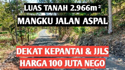 Dijual Tanah Luas M Mangku Jalan Aspal Tanah Terasering Harga