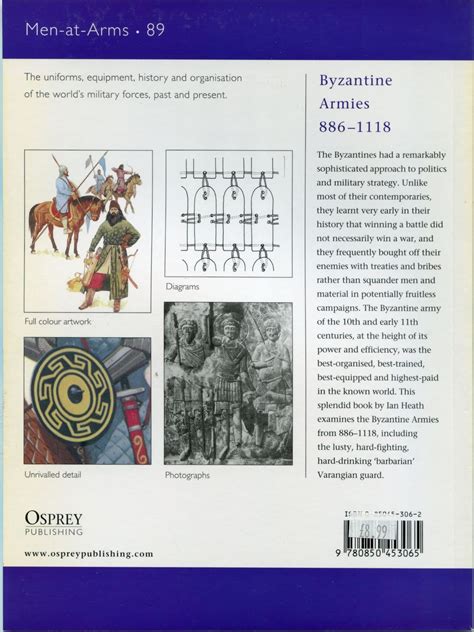 Osprey Men At Arms Maa 089 Byzantine Armies 886 1118 By Ian Heath