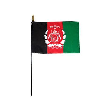 Afghanistan Stick Flag 4x6 In Kengla Flag Co