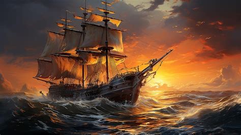 Premium Ai Image Armada Invencible Historical Full Hd Acrylic Painting