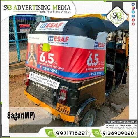 Auto Rickshaw Rexine Hood Advertising In Sagar Madhya Pradesh At Rs 699