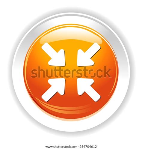 Four Arrows Pointing Icon Stock Vector Royalty Free 254704612 Shutterstock