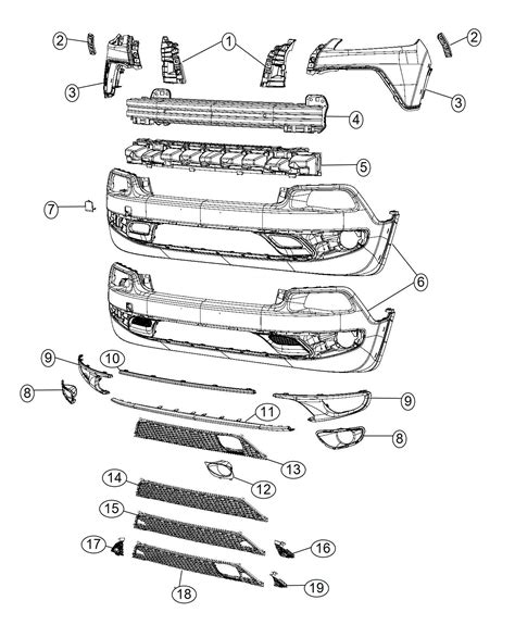 Jeep Cherokee Fascia Front Lower Export Front Fascias