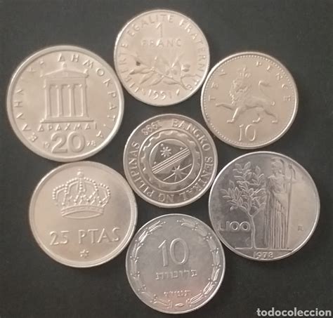 Lote De Monedas Distintas Distos Paises Fech Comprar Monedas