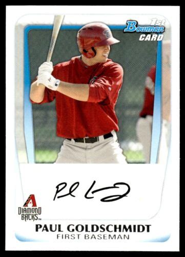 Bowman Prospects Baseball Paul Goldschmidt Arizona Diamondbacks