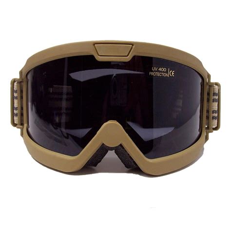 Rothco Ballistic Airsoft OTG Fit Over Glasses Goggles Coyote Brown