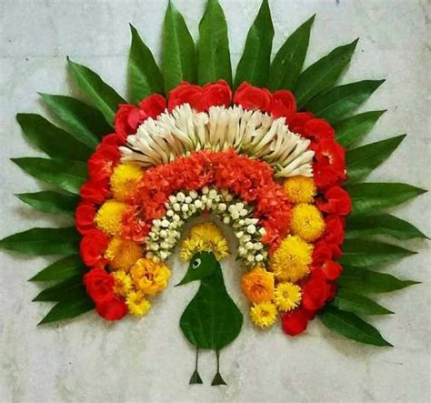 15 Beautiful & Colorful Flower Rangoli Designs Ideas For Pongal 2020 ...