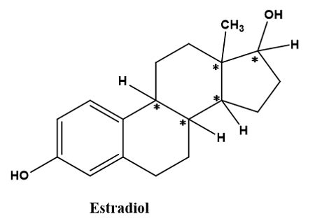 Estradiol Is A Female Hormone With The Following Structure How Many