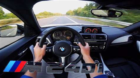 BMW M240i AUTOBAHN POV Test Drive ACCELERATION TOP SPEED YouTube