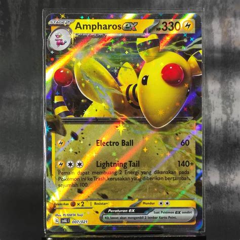 Ampharos Ex Rr Pokemon No 0181 Gen2 Electricity Sval Regg Card Tcg