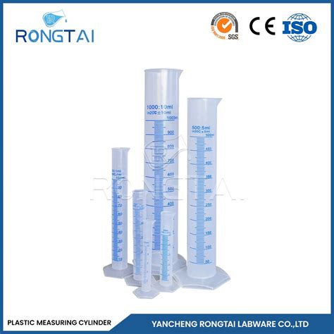 Rongtai High Precision Professional Lab Equipment Manufacturers Pp 250 Ml Plastic Measuring