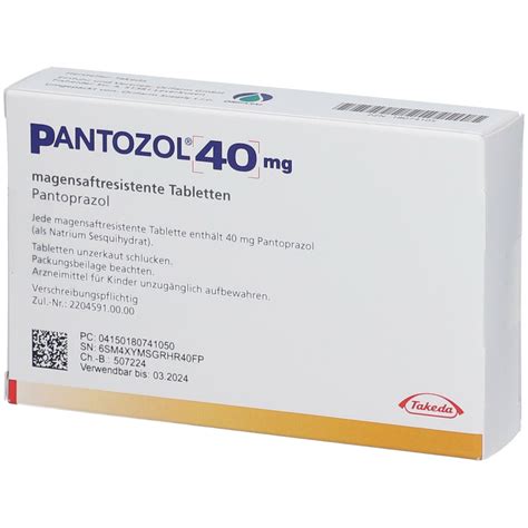 Pantozol 40 Mg Magensaftresistente Tabletten 28 St Mit Dem E Rezept