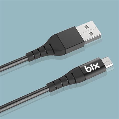 BX MC01C Android İçin Ultra Güçlendirilmiş Micro USB Şarj Kablosu Siyah