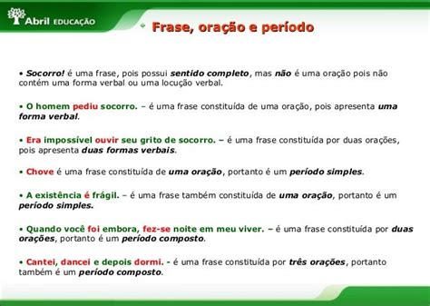 Sintaxe Do Periodo Simples