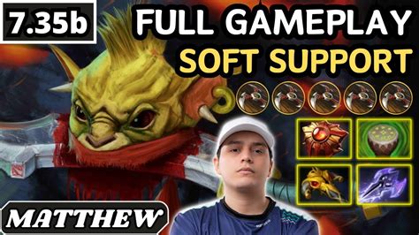 7 35b Matthew BOUNTY HUNTER Soft Support Gameplay 24 ASSISTS Dota 2