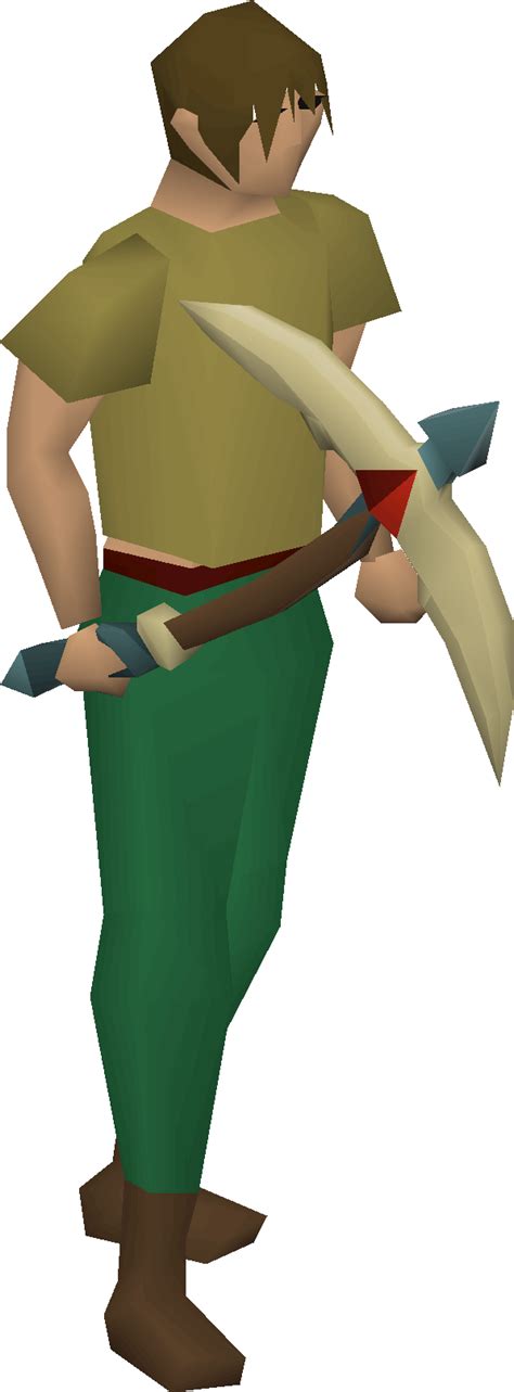 File Infernal Pickaxe Or Brown Equipped Male Png Osrs Wiki