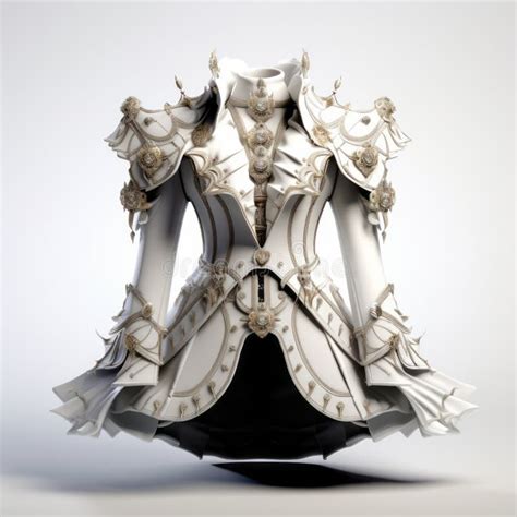 3d Rendered Armor Dress Inspired By Sailor Moon Stock Illustration