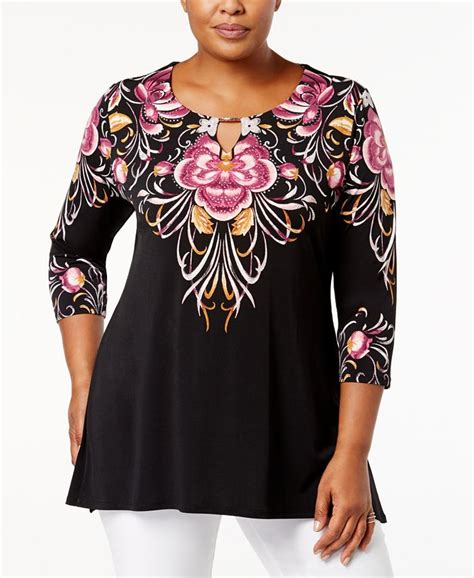 Jm Collection Plus Size Embellished Tunic Created For Macys Macys