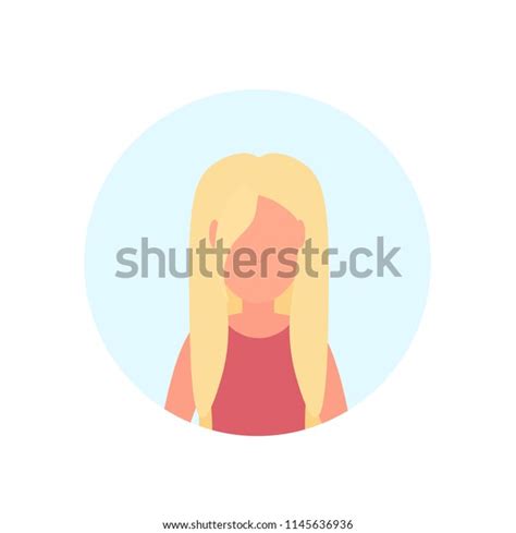 Blonde Woman Avatar Isolated Faceless Female Stock Vector Royalty Free 1145636936 Shutterstock