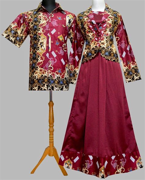 Model Gamis Batik Kombinasi Blazer 2017 Trend Fashion Indonesia