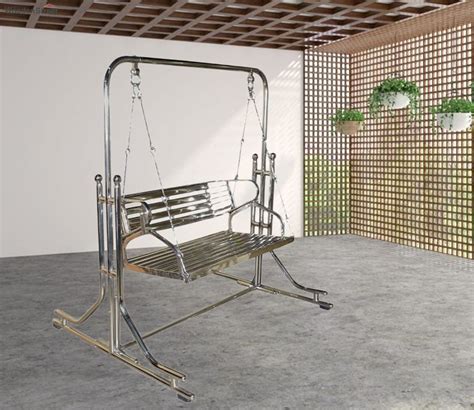 Buy Indoor Stainless Steel Swing Jhula With Reversible Seat 2 Seater