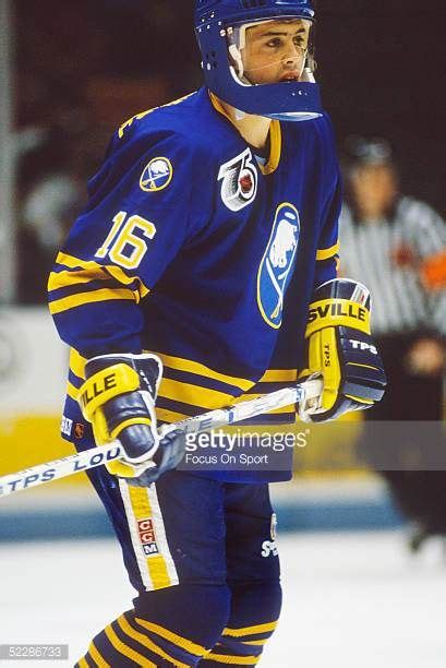 Pat Lafontaine, Captain of the Buffalo Sabres, Glides on the Ice