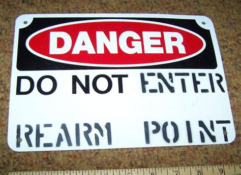 Military Warning Sign Metal Nice 1801400985