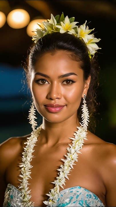 Ai Elegance Meet Miss Tuvalu A Digital Portrait Of Grace And Beauty