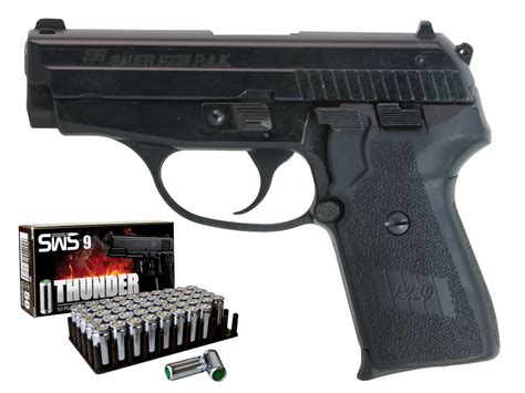 Schreckschuss Pistole Sig Sauer P239 brüniert Kaliber 9 mm P A K P18