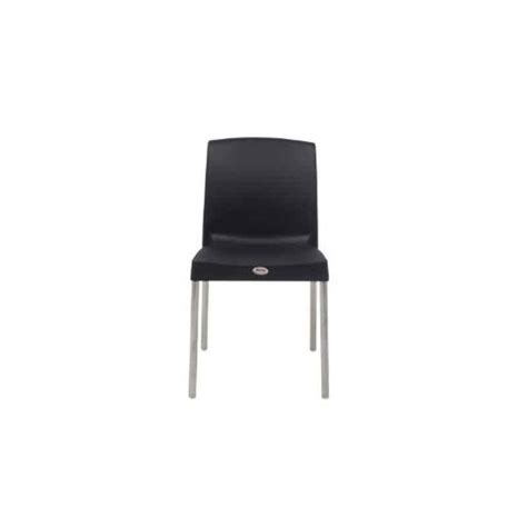 Buy Supreme Hybrid Premium Plastic Black Chair Without Arm Pack Of 2