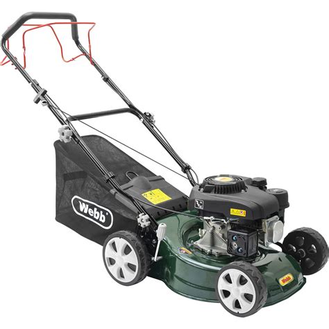 Webb Classic 41cm Self Propelled Petrol Rotary Lawnmower 132cc