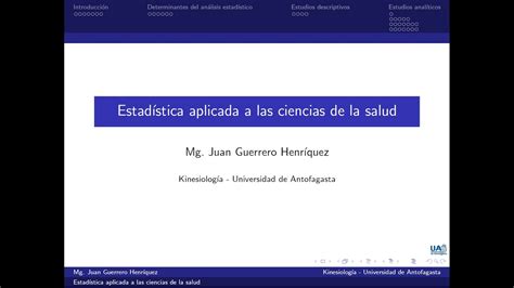 Estadística Para Ciencias De La Salud Youtube