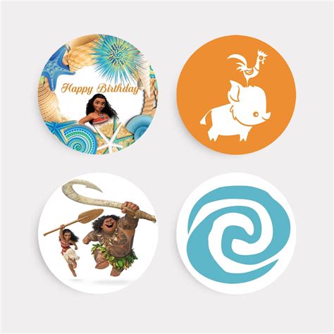 Moana And Maui Cupcake Toppers Moana Cake Toppers Moana Birthday