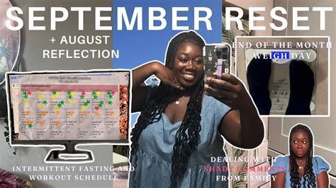 SEPTEMBER RESET WEIGH IN WEIGHT LOSS GOALS PLANNER GETTING BACK