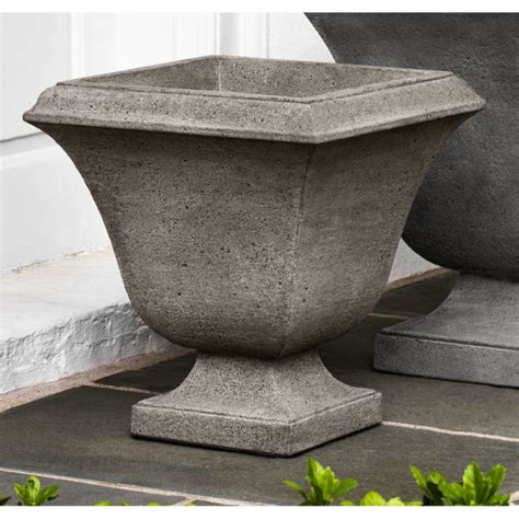 Cast Stone Trowbridge Urn Square Planterskinsey Garden Decor