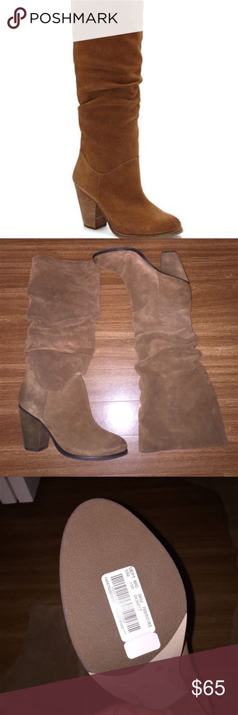 Arturo Chiang Brown Suede Slouch Boots Slouched Boots Brown Suede Suede