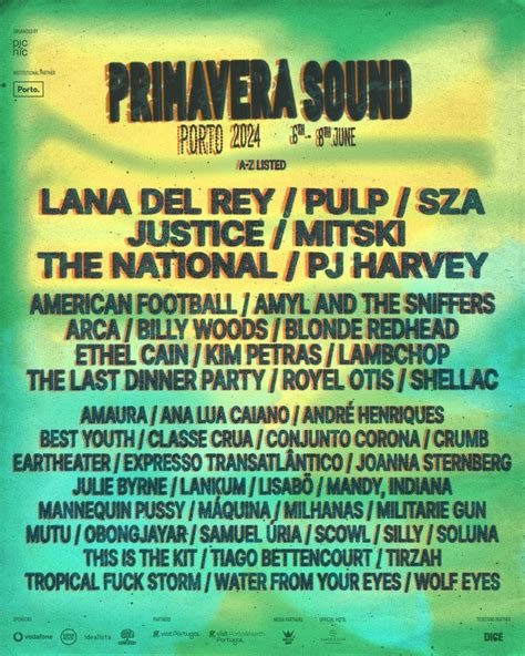 Primavera Sound Porto reveals lineup - SZA, Lana Del Rey, Mitski, Kim ...