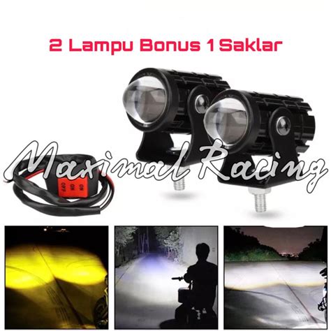 Jual Lampu Tembak Laser 12 80Volt Led D2 Mini 2 Warna Lampu Tembak