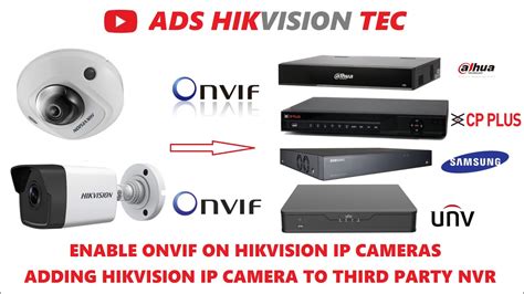 Hikvision IP Camera Enable ONVIF YouTube