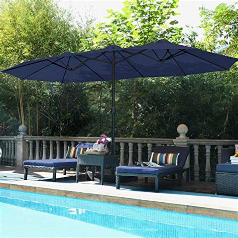 Phi Villa 13 Ft Patio Umbrella Large Rectangular Double Sided Market