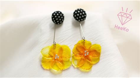 Flower Earring Diy Resin Earrings Youtube