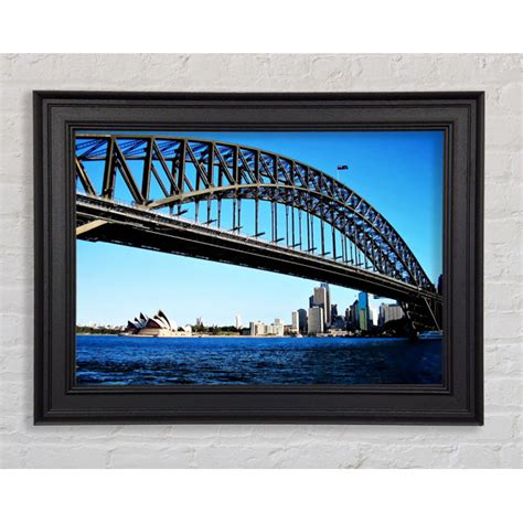 Ebern Designs Sydney Harbour Bridge Day Time Single Picture Frame Art