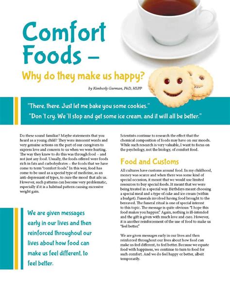 Comfort Foods – Why do they make us happy? - Obesity Action Coalition