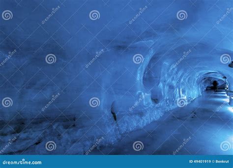 Glacier cave - Mt. Titlis stock image. Image of europe - 49401919