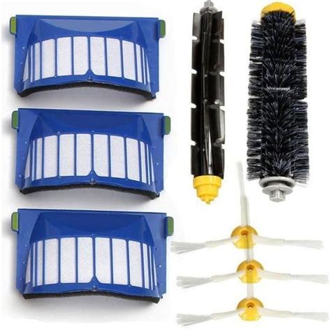 HAOLIP 8PCS Brosse Outil Aspirateur Robot Pour iRobot Roomba Série 600