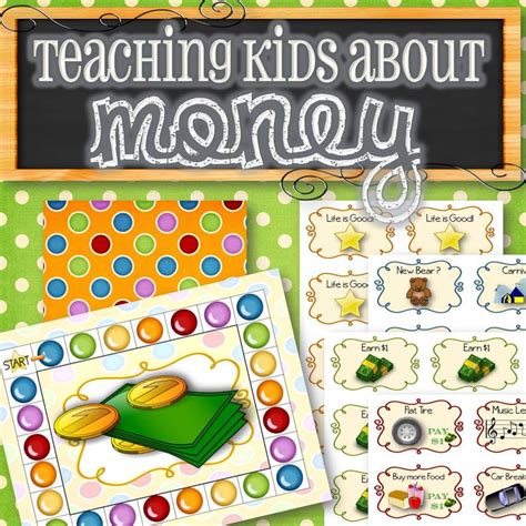 Kids Money Game Simplified Game Of Life Instant Download Etsy