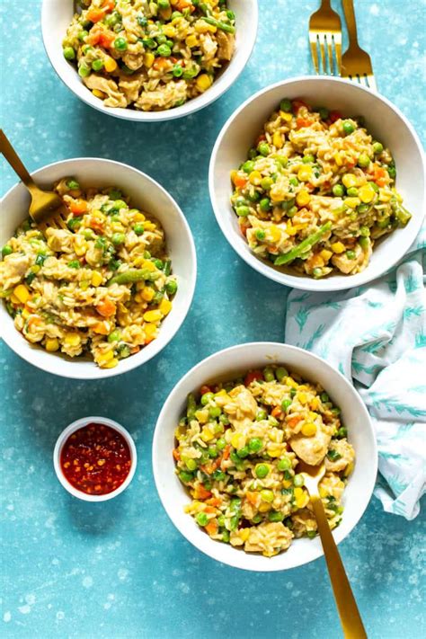 Instant Pot Chicken Fried Rice Eating Instantly