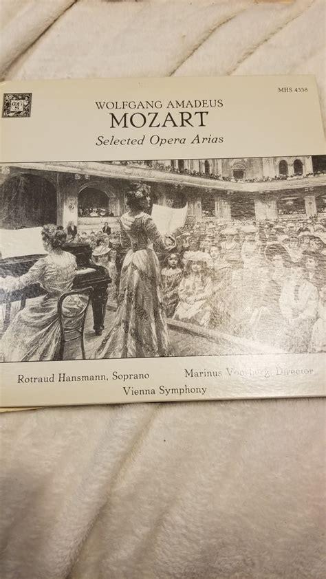 Wolfgang Amadeus Mozart Rotraud Hansmann Marinus Voorberg Vienna