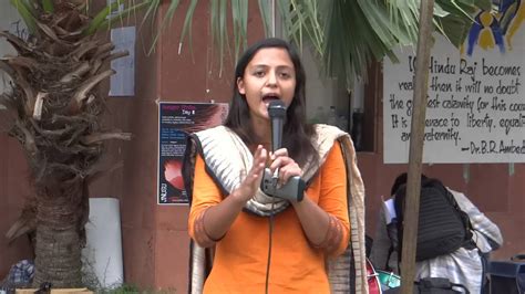 JNUSU Vice President Shehla Rashid Speaks At Freedom Square JNU In The