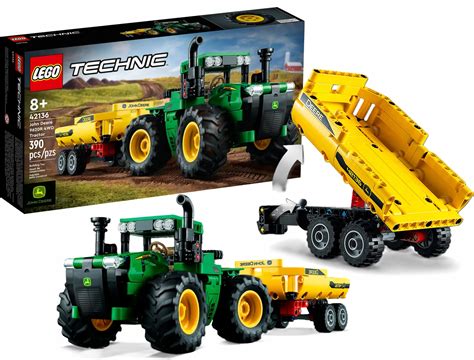 LEGO TECHNIC TRAKTOR Z PRZYCZEPĄ JOHN DEERE CIĄGNIK ZESTAW